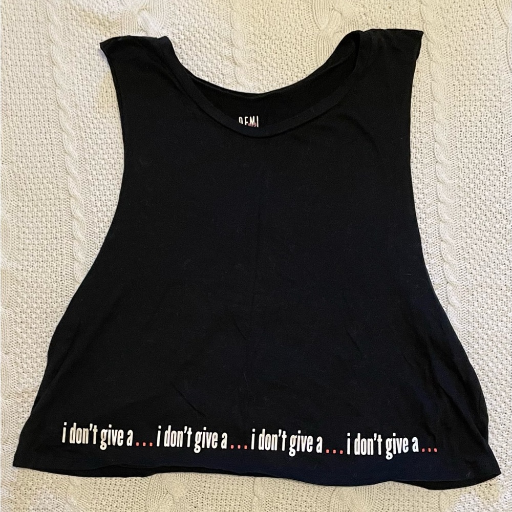 Demi Lovato X Fabletics "I don't give a..." Athletic Tank